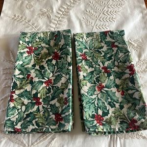 Longaberger cloth napkins (pair)